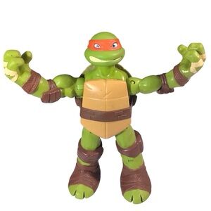 Teenage Mutant Ninja Turtle Playmate Toys 2012 Michelangelo Action Figure Green